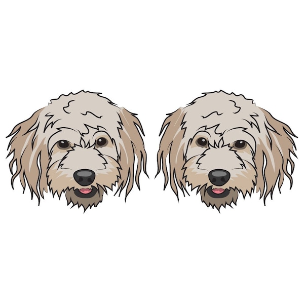 Cavachon Dog Decal, Dog Lover Decor Vinyl Sticker